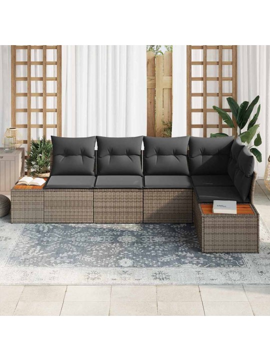 Aia diivanikomplekt 5 tk hall 264 x 154 x 85 cm polürooster