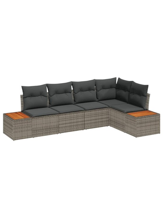 Aia diivanikomplekt 5 tk hall 264 x 154 x 85 cm polürooster