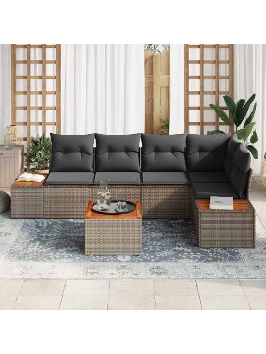 Aia diivanikomplekt 6 tk hall 264 x 154 x 85 cm polürooster