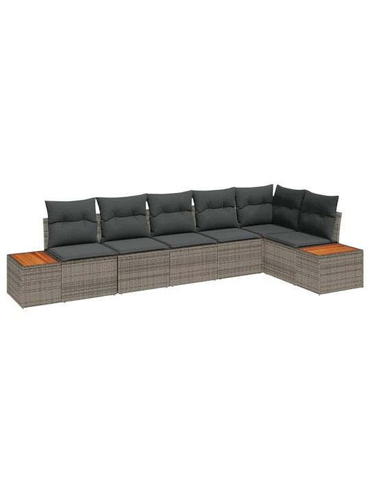 Aia diivanikomplekt 6 tk hall 319 x 154 x 85 cm polürooster