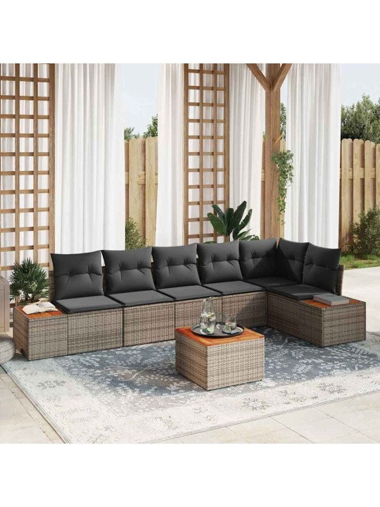 Aia diivanikomplekt 7 tk hall 319 x 154 x 85 cm polürooster