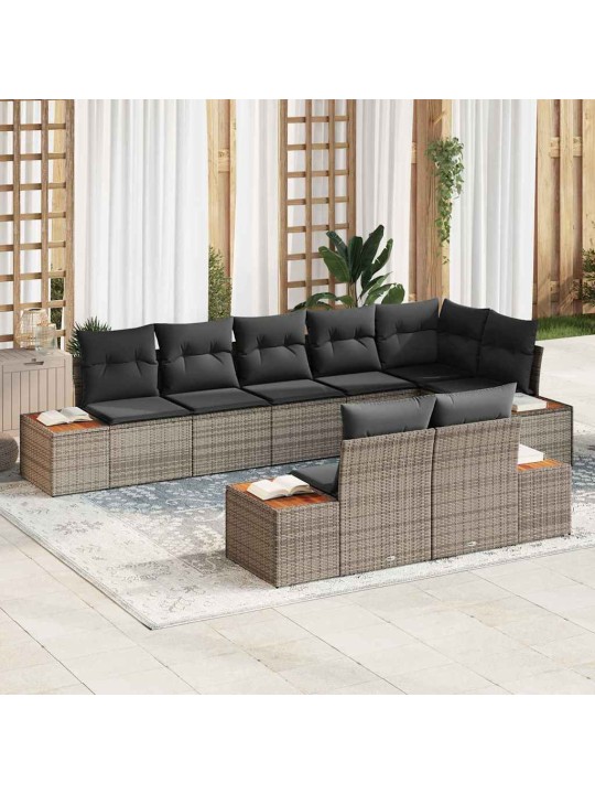 Aia diivanikomplekt 8 tk hall 319 x 154 x 85 cm polürooster