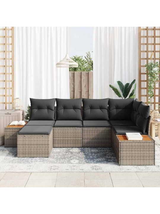 Aia diivanikomplekt 6 tk hall 264 x 154 x 85 cm polürooster