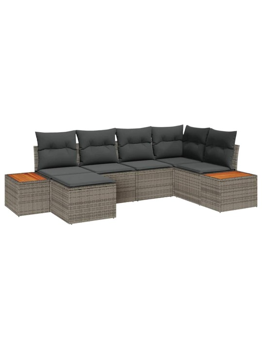 Aia diivanikomplekt 6 tk hall 264 x 154 x 85 cm polürooster