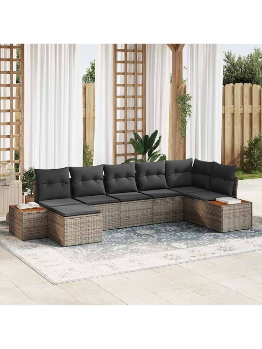 Aia diivanikomplekt 7 tk hall 319 x 154 x 85 cm polürooster