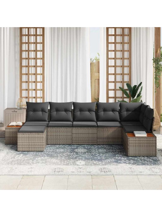 Aia diivanikomplekt 7 tk hall 319 x 154 x 85 cm polürooster