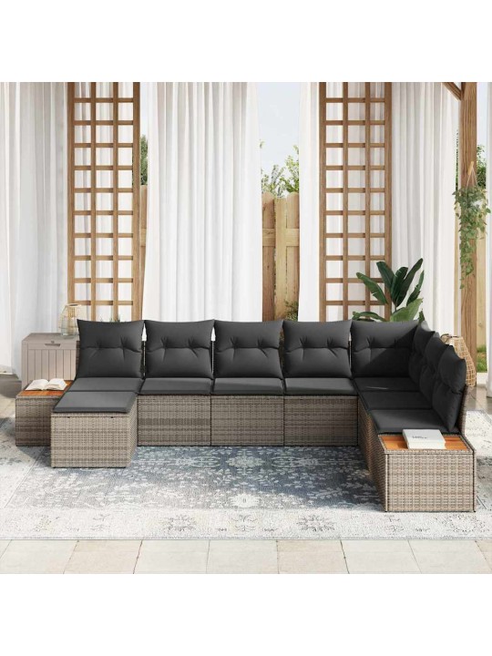 Aia diivanikomplekt 8 tk hall 319 x 209 x 85 cm polürooster