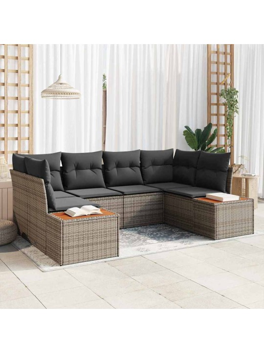 Aia diivanikomplekt 6 tk hall 234 x 154 x 85 cm polürooster