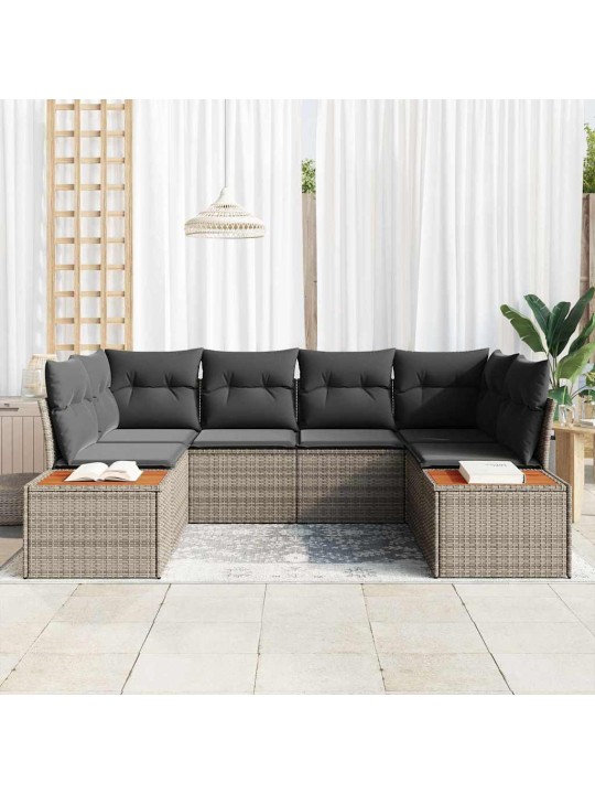 Aia diivanikomplekt 6 tk hall 234 x 154 x 85 cm polürooster