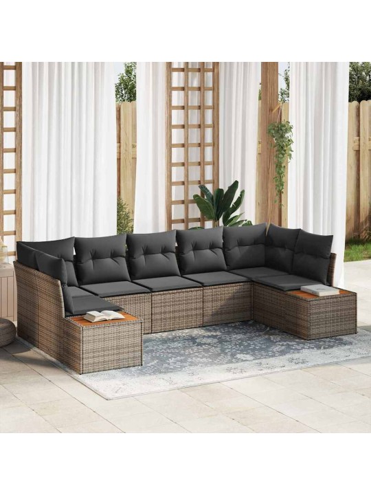 Aia diivanikomplekt 7 tk hall 289 x 154 x 85 cm polürooster