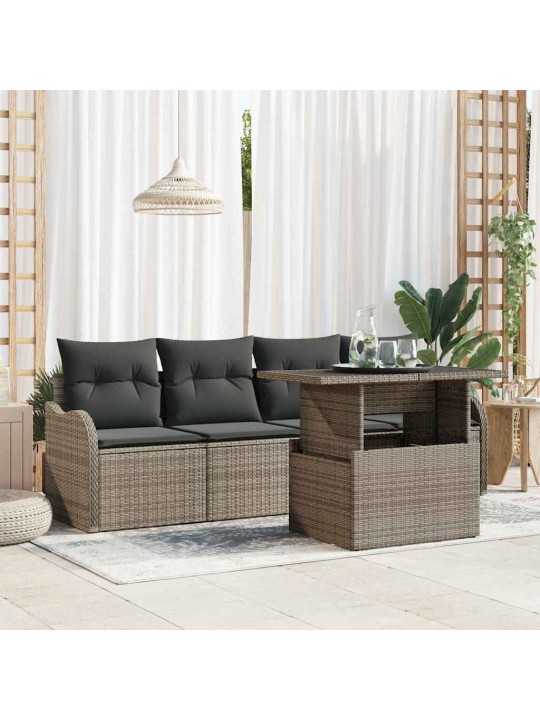 Aia diivanikomplekt 5 tk hall 100 x 55 x 73 cm polürooster
