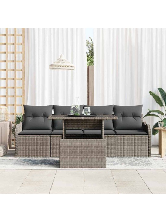 Aia diivanikomplekt 5 tk hall 100 x 55 x 73 cm polürooster