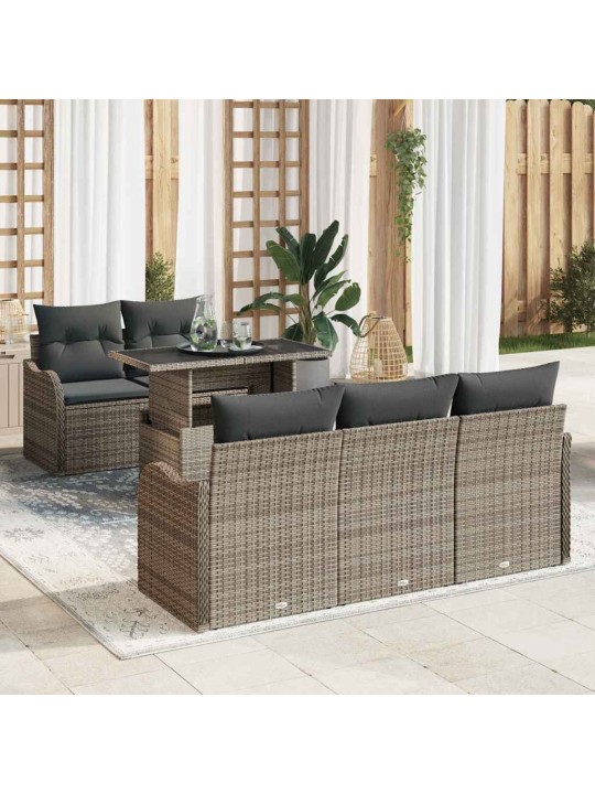 Aia diivanikomplekt 6 tk hall 100 x 55 x 73 cm polürooster