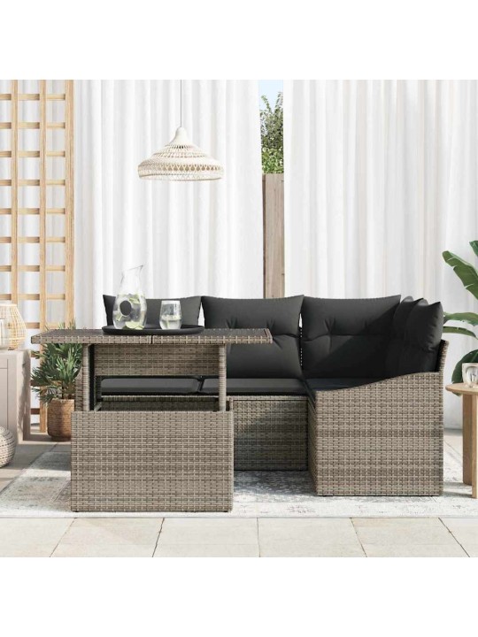 Aia diivanikomplekt padjaga padjaga 5 tk hall 100 x 55 x 73 cm