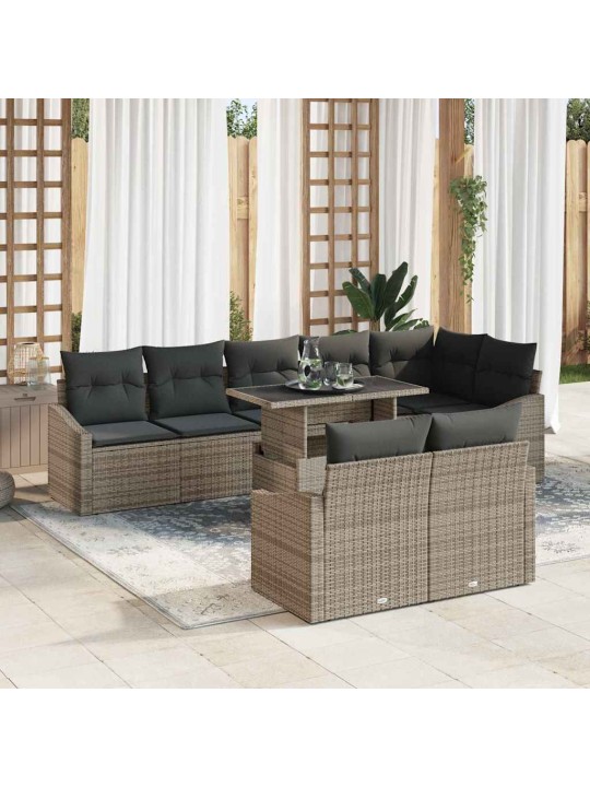 Aia diivanikomplekt padjaga padjaga 9 tk hall 100 x 55 x 73 cm