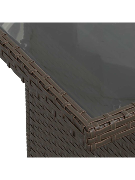 Aia diivanikomplekt 10 tk pruun ja kreem 100 x 55 x 73 cm