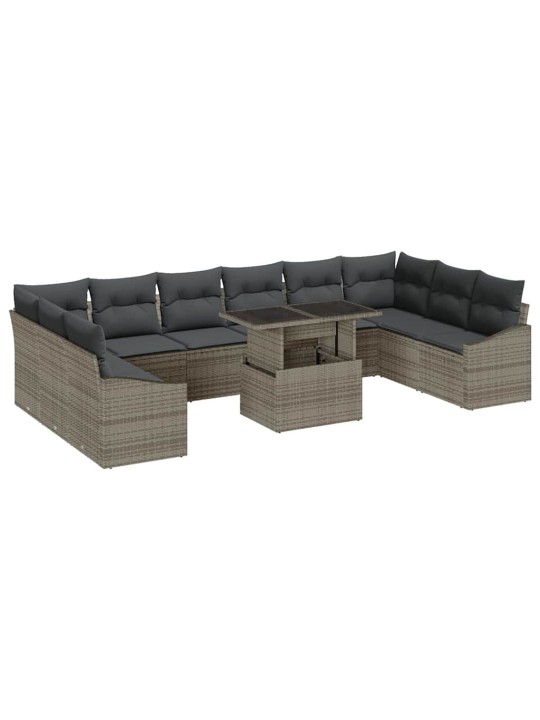 Aia diivanikomplekt padjaga 11 tk hall 100 x 55 x 73 cm