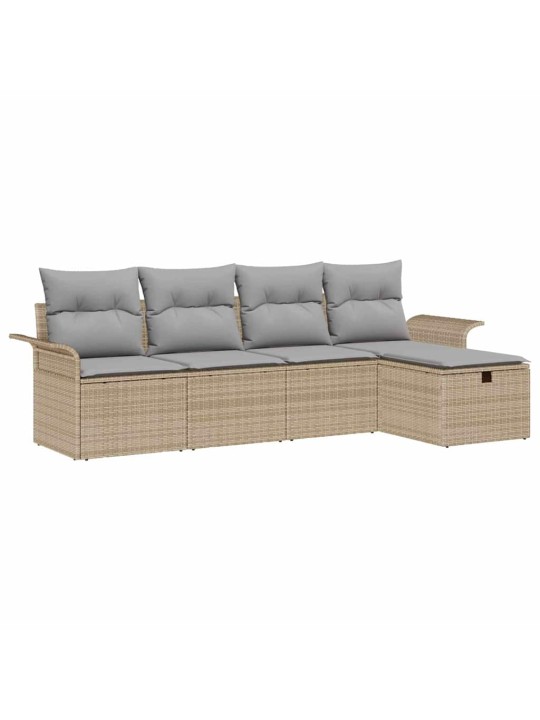 Aia diivanikomplekt 5 tk beež ja helehall 251 x 117 x 85 cm