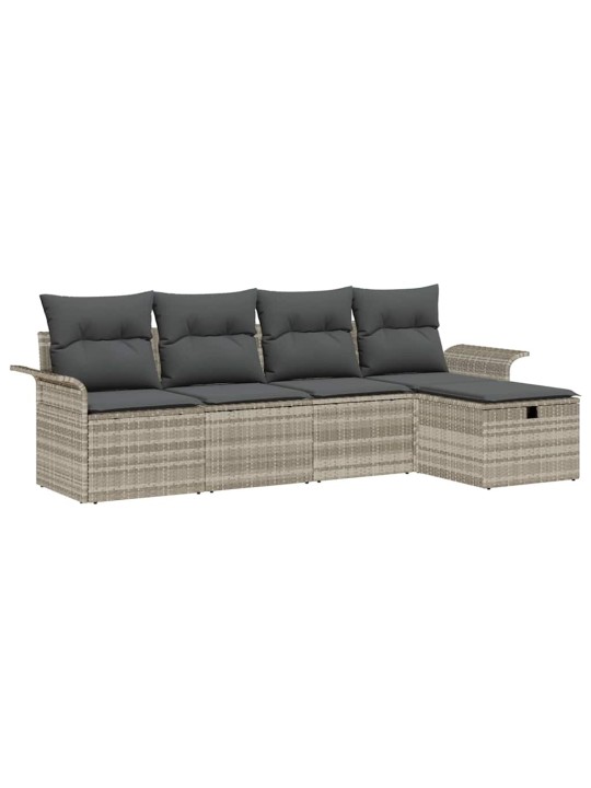 Aia diivanikomplekt padjaga 5 tk helehall 251 x 117 x 85 cm
