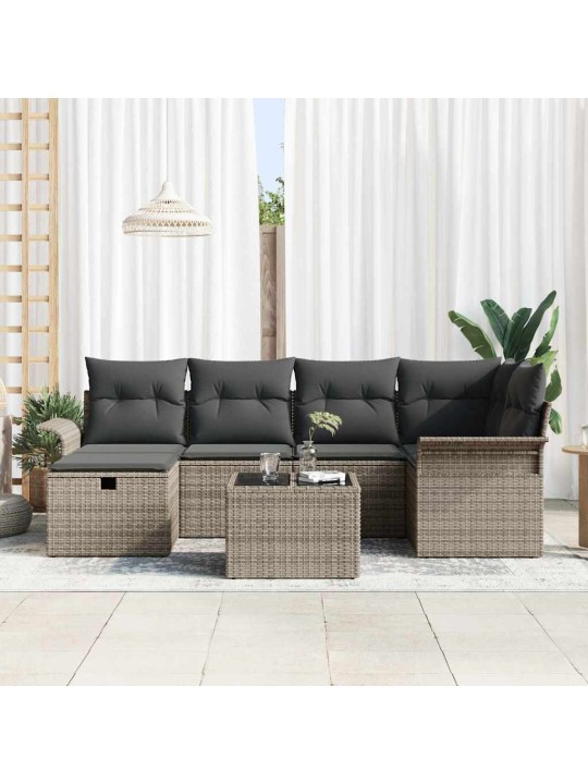 Aia diivanikomplekt padjaga 7 tk hall 242.5 x 132.5 x 85 cm
