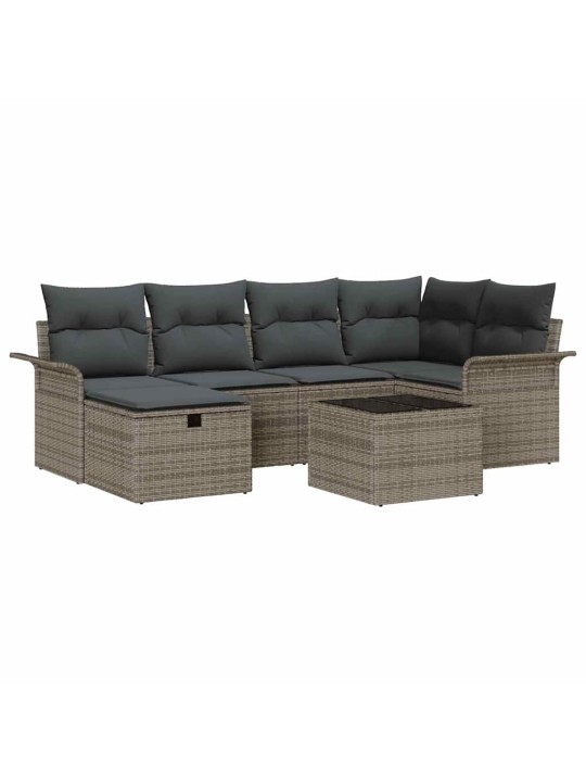 Aia diivanikomplekt padjaga 7 tk hall 242.5 x 132.5 x 85 cm