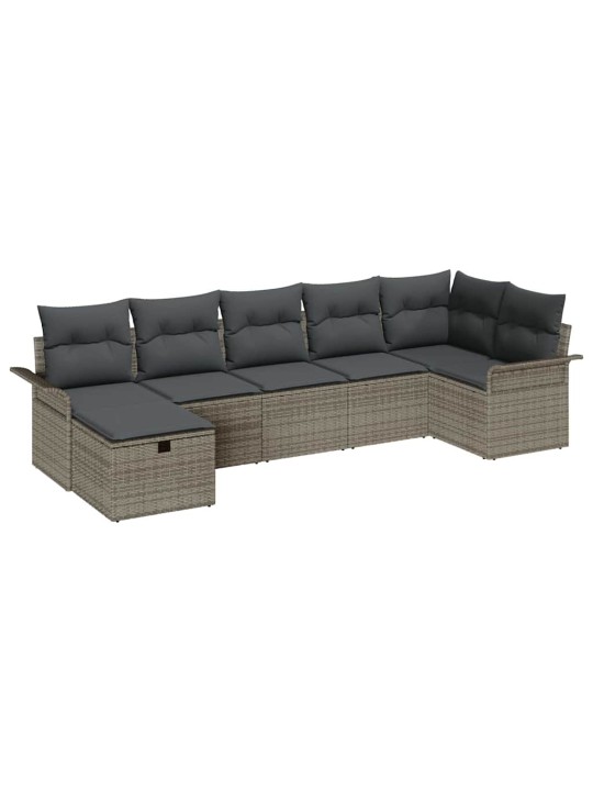 Aia diivanikomplekt padjaga 7 tk hall 297.5 x 132.5 x 85 cm