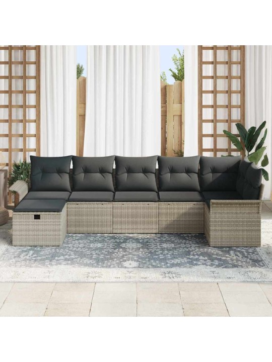 Aia diivanikomplekt 7 tk helehall 297.5 x 132.5 x 85 cm