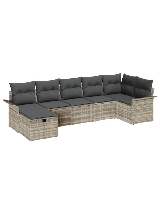 Aia diivanikomplekt 7 tk helehall 297.5 x 132.5 x 85 cm