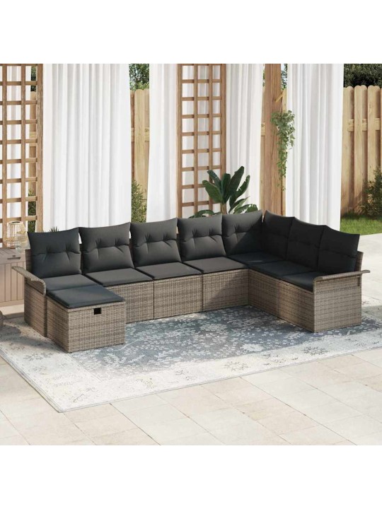 Aia diivanikomplekt padjaga 8 tk hall 297.5 x 187.5 x 85 cm