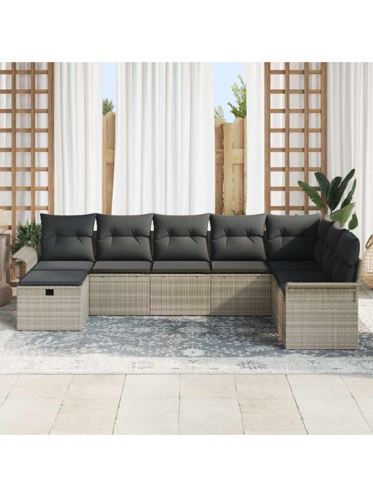 Aia diivanikomplekt 8 tk helehall 297.5 x 187.5 x 85 cm