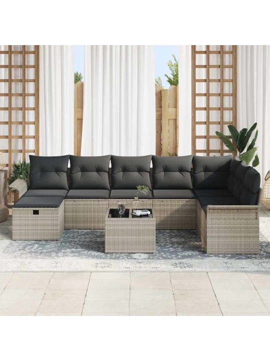 Aia diivanikomplekt 9 tk helehall 297.5 x 187.5 x 85 cm