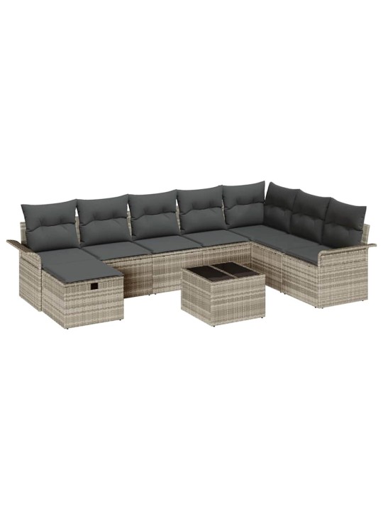 Aia diivanikomplekt 9 tk helehall 297.5 x 187.5 x 85 cm