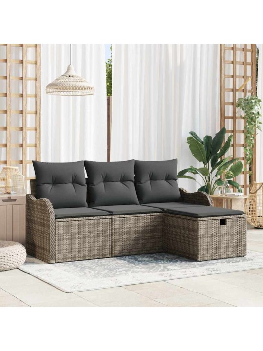 Aia diivanikomplekt 4 tk hall 176 x 117 x 85 cm polürooster