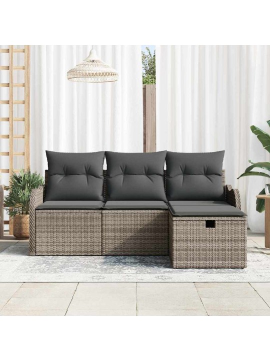 Aia diivanikomplekt 4 tk hall 176 x 117 x 85 cm polürooster
