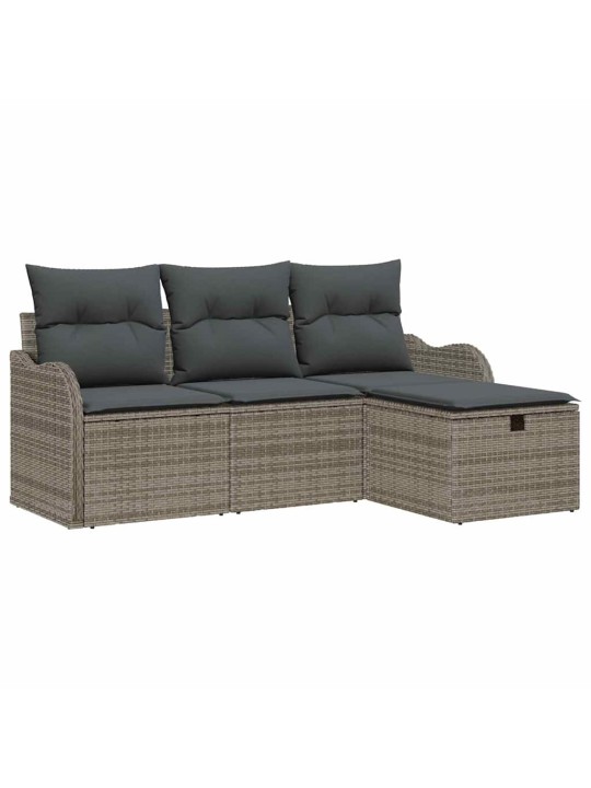 Aia diivanikomplekt 4 tk hall 176 x 117 x 85 cm polürooster