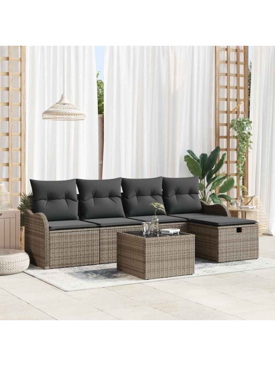 Aia diivanikomplekt 6 tk hall 231 x 117 x 85 cm polürooster