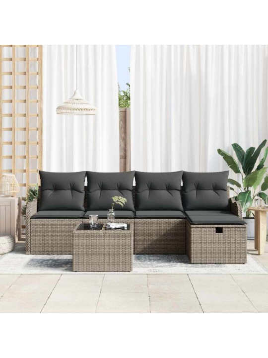 Aia diivanikomplekt 6 tk hall 231 x 117 x 85 cm polürooster
