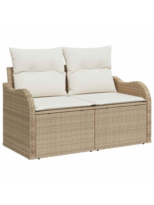 Aia diivanikomplekt 6 tk beež ja kreemjas 231 x 117 x 85 cm