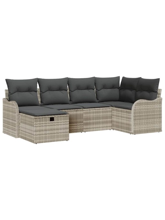 Aia diivanikomplekt 6 tk helehall 232.5 x 122.5 x 85 cm