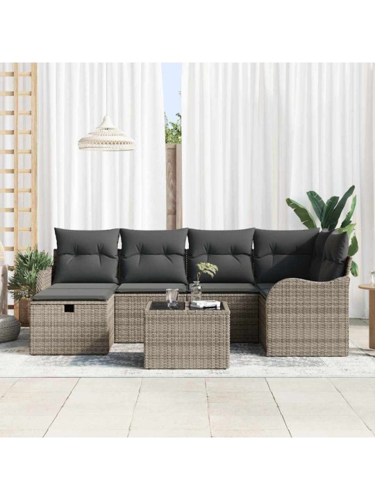 Aia diivanikomplekt padjaga 7 tk hall 232.5 x 122.5 x 85 cm