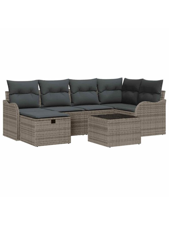 Aia diivanikomplekt padjaga 7 tk hall 232.5 x 122.5 x 85 cm