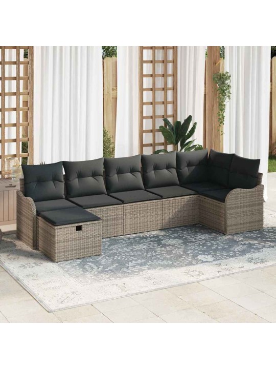 Aia diivanikomplekt padjaga 7 tk hall 287.5 x 122.5 x 85 cm