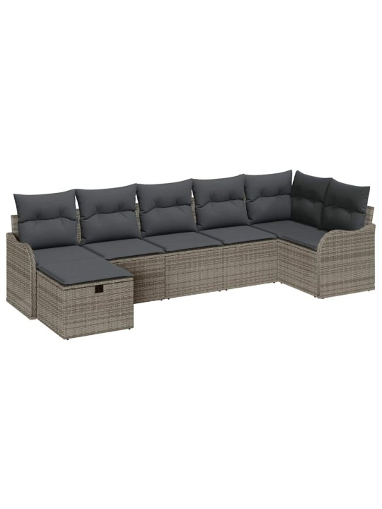 Aia diivanikomplekt padjaga 7 tk hall 287.5 x 122.5 x 85 cm