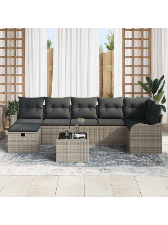 Aia diivanikomplekt padjaga 8 tk hall 287.5 x 122.5 x 85 cm