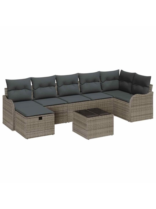Aia diivanikomplekt padjaga 8 tk hall 287.5 x 122.5 x 85 cm
