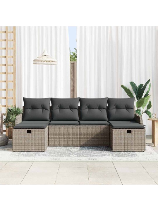 Aia diivanikomplekt 6 tk hall 231 x 117 x 85 cm polürooster