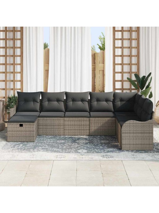 Aia diivanikomplekt padjaga 8 tk hall 287.5 x 177.5 x 85 cm
