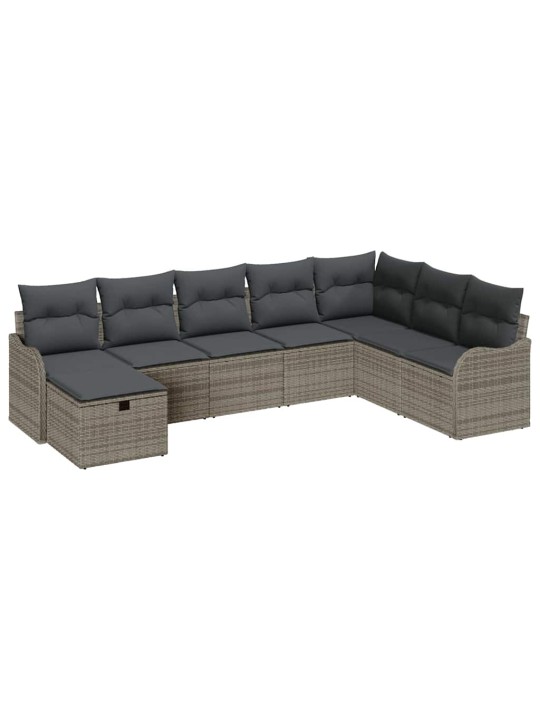 Aia diivanikomplekt padjaga 8 tk hall 287.5 x 177.5 x 85 cm
