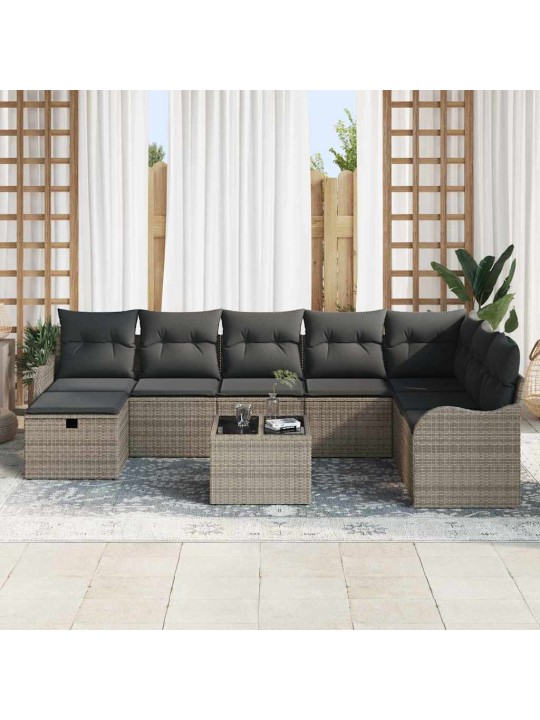 Aia diivanikomplekt padjaga 9 tk hall 287.5 x 177.5 x 85 cm