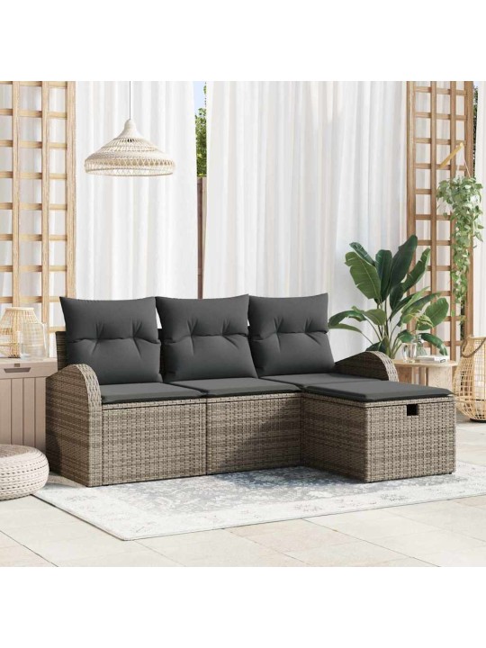 Aia diivanikomplekt 4 tk hall 179 x 117 x 85 cm polürooster